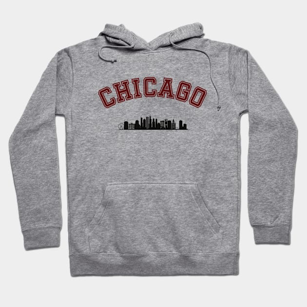 Chicago Skyline Hoodie by High Altitude